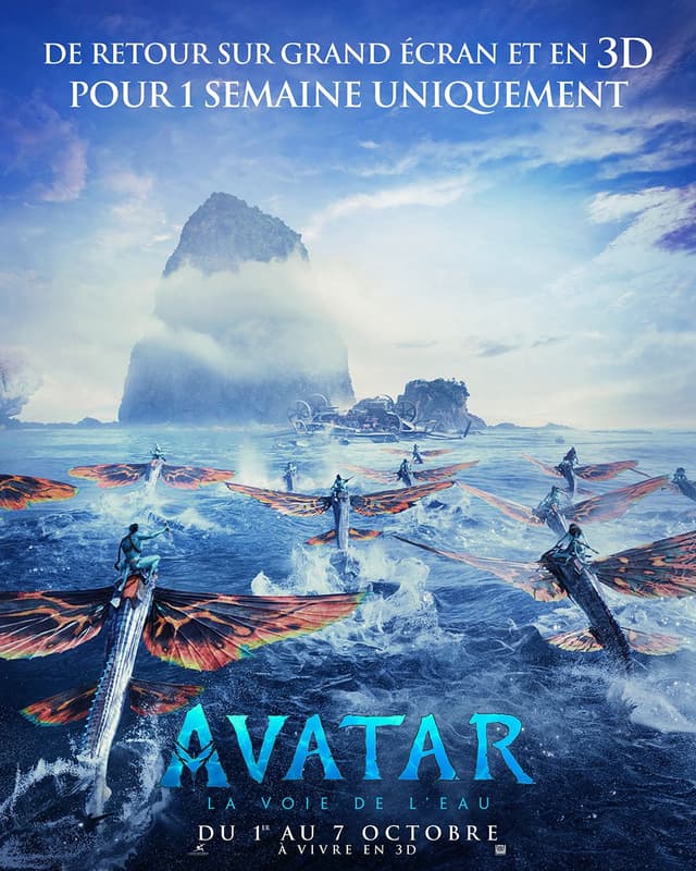 Poster du film Avatar : la voie de l'eau